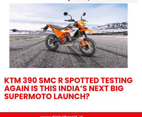 KTM 390 SMC R Spotted Testing Again Is This India’s Next Big Supermoto Launch?