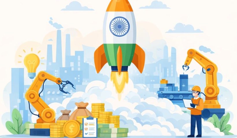 Startup funding and innovation illustration