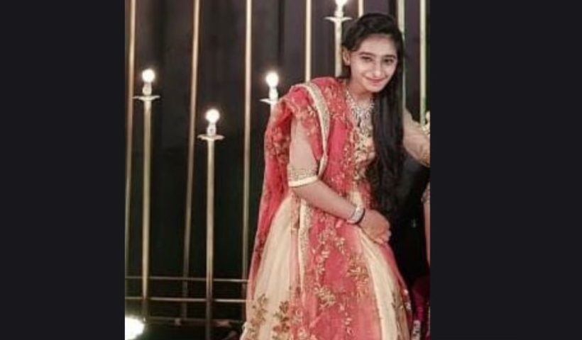 Minimal editorial illustration of a young female architect working on a digital architectural model on a computer screen against a clean white background.